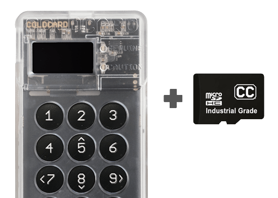 Coldcard works with SD cards