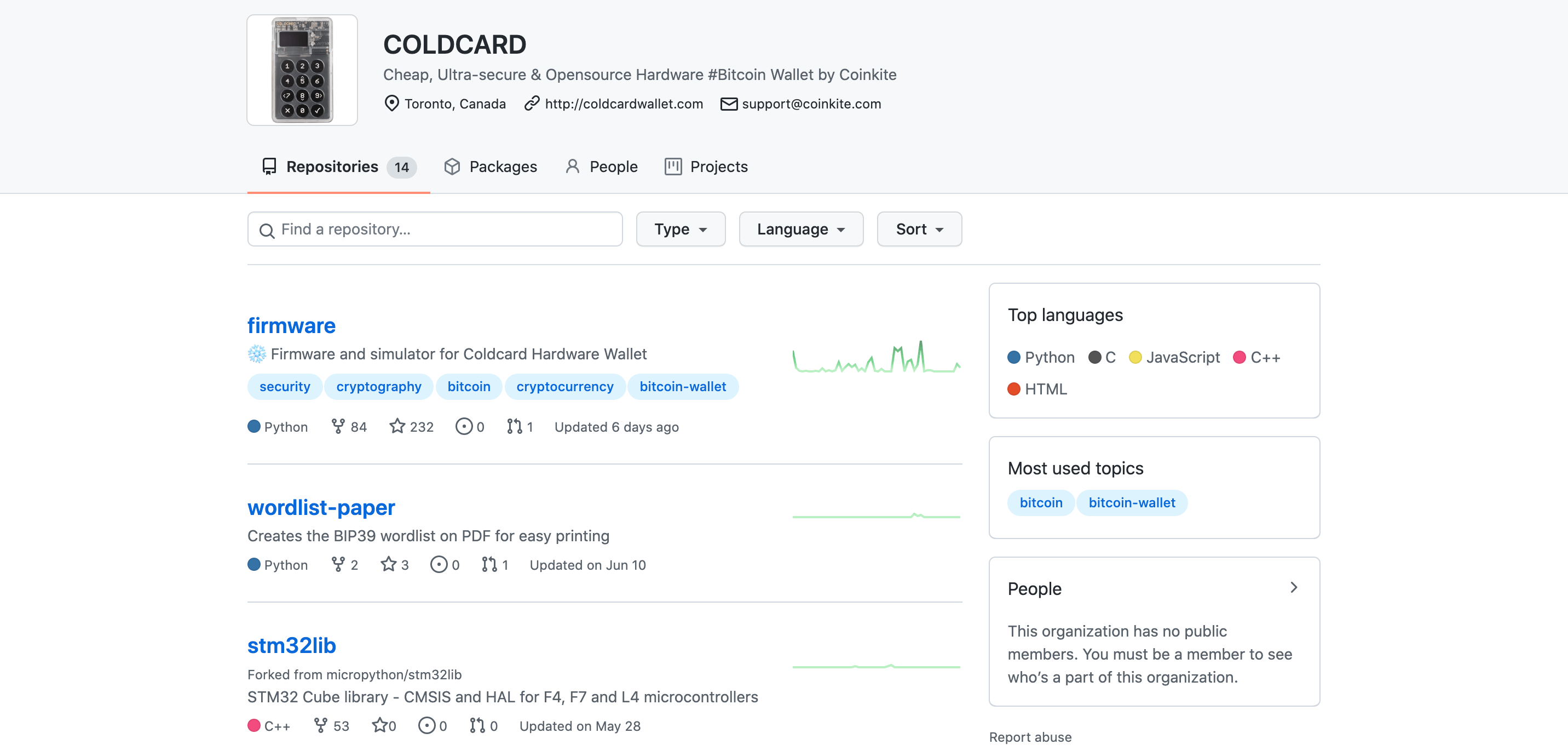 Coinkite Coldcard Github Repo
