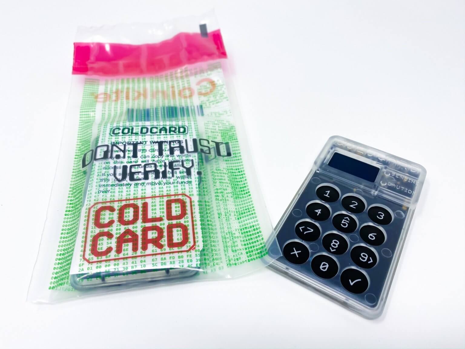 Coldcard what comes in the box