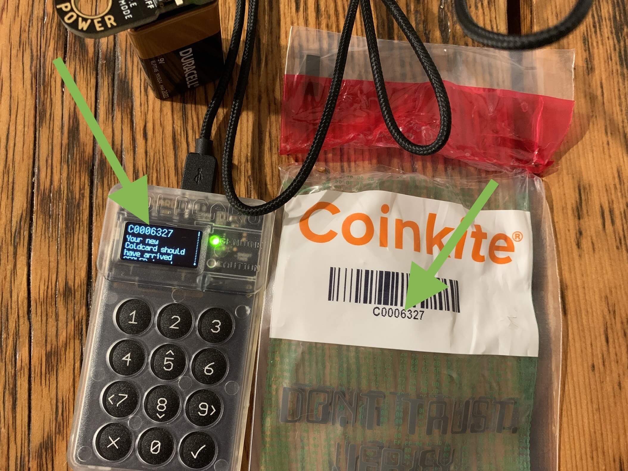 Coldcard security elements