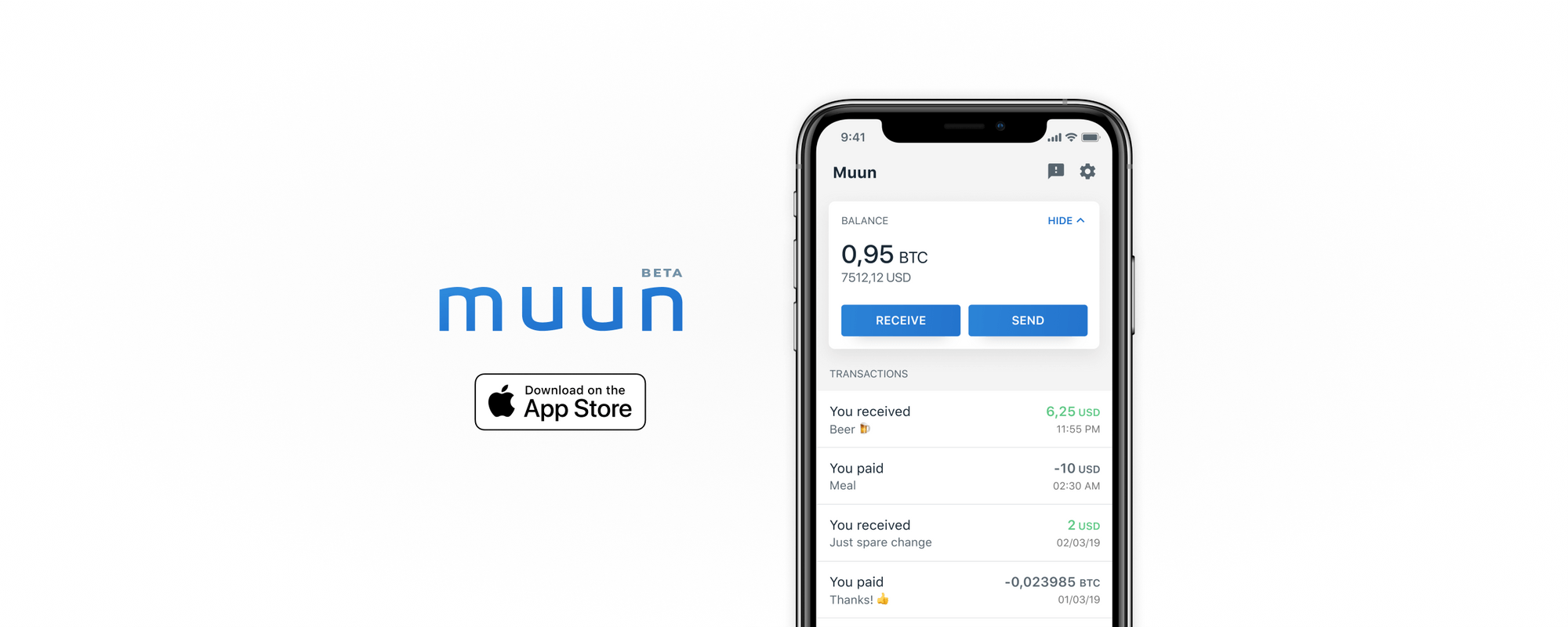 Muun Lightning wallet